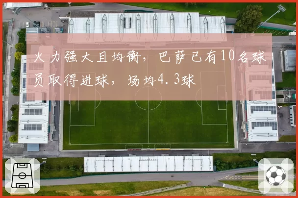 火力强大且均衡，巴萨已有10名球员取得进球，场均4.3球